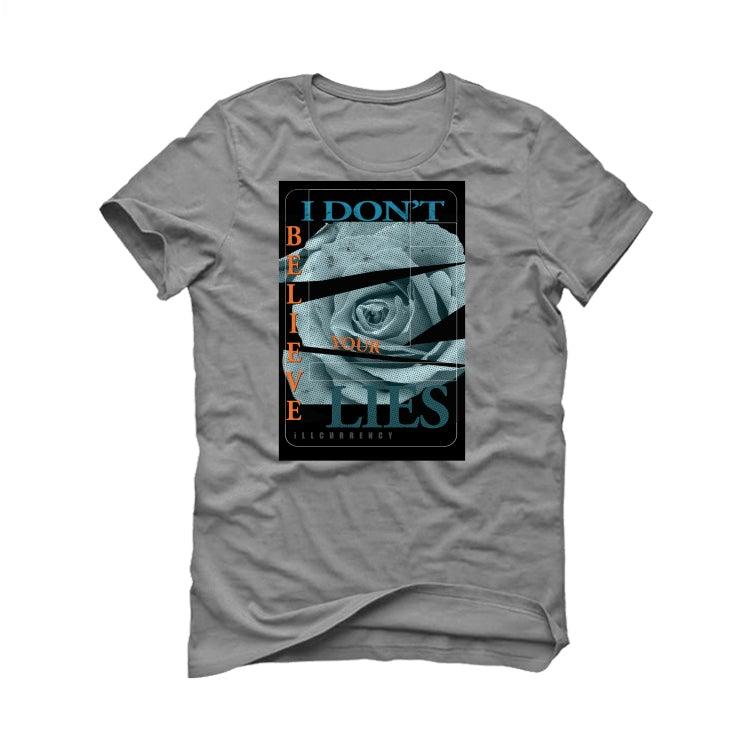 adidas Yeezy Boost 700 “Wash Orange” Grey T-Shirt (I DON'T BELIEVE YOUR LIES) - illCurrency Sneaker Matching Apparel