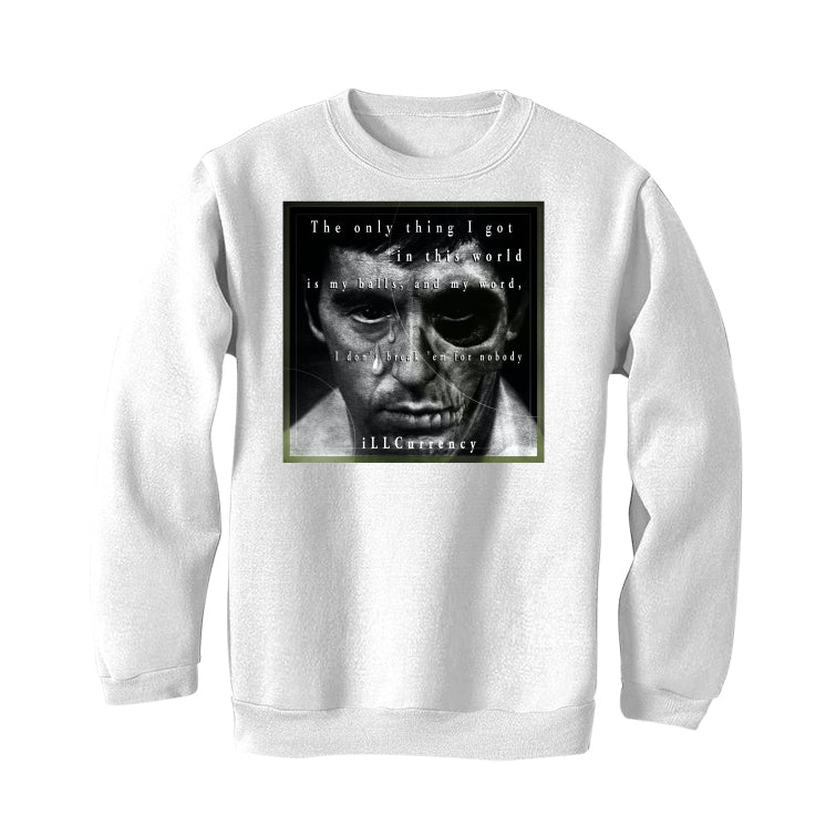 Air Jordan 4 Seafoam aka “Oil Green” - White T-Shirt (ONLY THING I GOT)