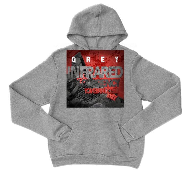 Air Jordan 4 “Infrared” Grey T-Shirt (GREY INFRARED) - illCurrency Sneaker Matching Apparel