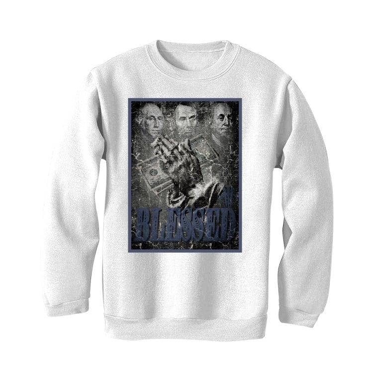 Jordan 1 Retro High COJP Midnight Navy White T-Shirt (blessed fortune) - illCurrency Sneaker Matching Apparel