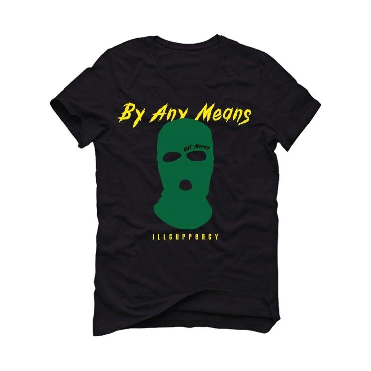Air Jordan 5 “Oregon apple green” 2020 Black T-Shirt (By any means) - illCurrency Sneaker Matching Apparel