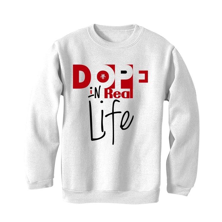 Air Jordan 3 Denim ‘Fire Red’ 2020 White T-Shirt (Dope in real life) - illCurrency Sneaker Matching Apparel