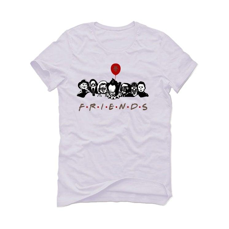 Air Jordan 1 High "Black Mocha" 2020 White T-Shirt (Friends) - illCurrency Sneaker Matching Apparel