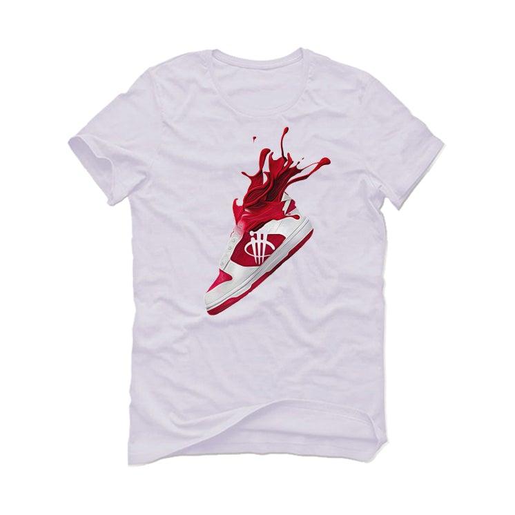 Nike Dunk Low “Championship Red” White T-Shirt (SPLASH RED) - illCurrency Sneaker Matching Apparel
