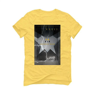 Air Jordan 4 “Lightning”2021 Yellow T-Shirt (ON AIR LIGHTING) - illCurrency Sneaker Matching Apparel