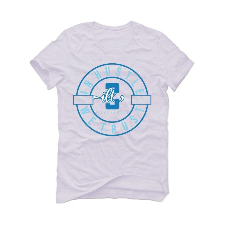 Nike Dunk Low "Dark Marina Blue" White T-Shirt (In Hustle We Trust) - illCurrency Sneaker Matching Apparel