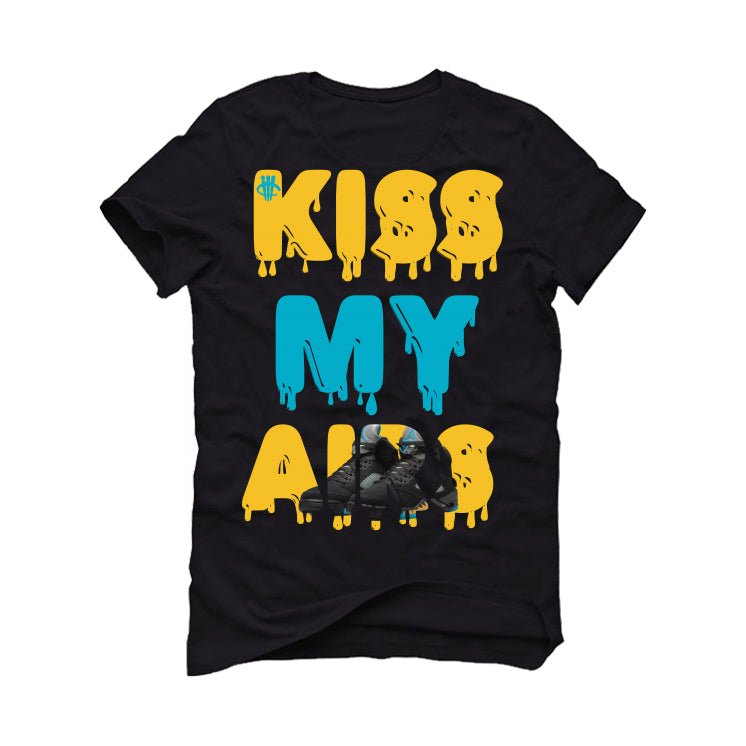 Air Jordan 5 Aqua - Black T-Shirt (KISS MY AIRS)