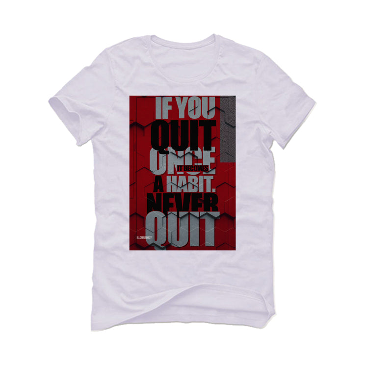 Air Jordan 2 "Chicago" White T-Shirt (NEVER QUIT)