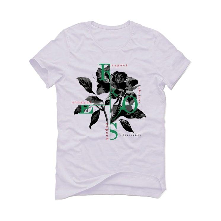 Air Jordan 1 Retro High OG 'Lucky 2020 White T-Shirt (Roses) - illCurrency Sneaker Matching Apparel