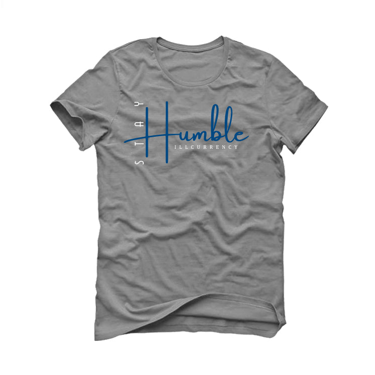 Air Jordan 1 High OG “True Blue” Grey T-Shirt (Stay Humble)