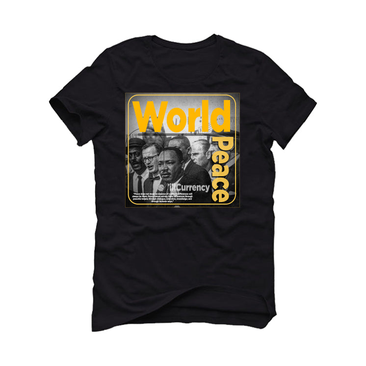 Air Jordan 14 “Light Ginger” Black T-Shirt (WORLD PEACE)
