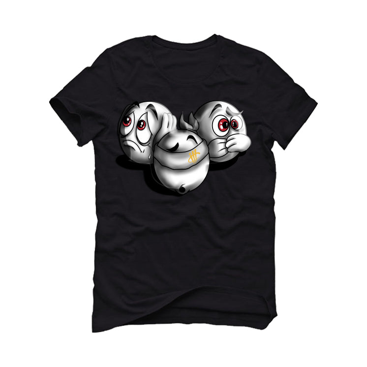 Air Jordan 7 “Cardinal” Black T-Shirt (See No Evil)