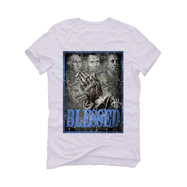 Air Jordan 3 UNC White T-Shirt (blessed fortune) - illCurrency Sneaker Matching Apparel