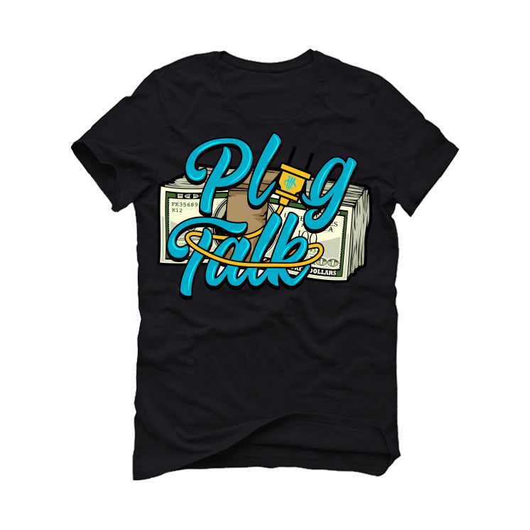 Air Jordan 5 “Aqua” Black T-Shirt (Plug Talk)