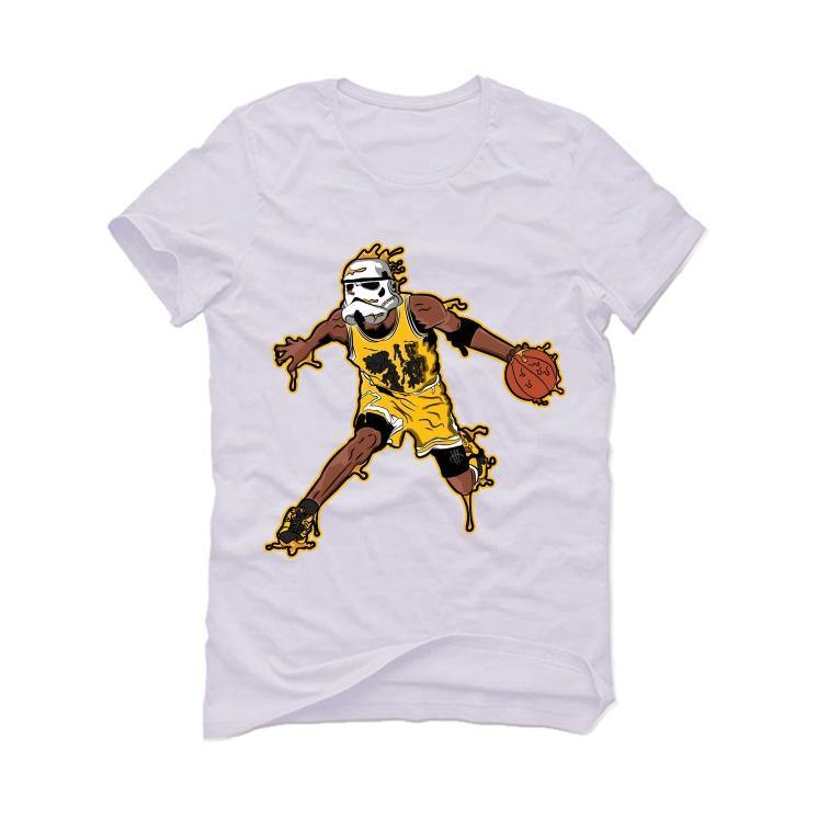 AIR JORDAN 12 BLACK AND YELLOW 2020 White T-Shirt (STORM BALLER) - illCurrency Sneaker Matching Apparel