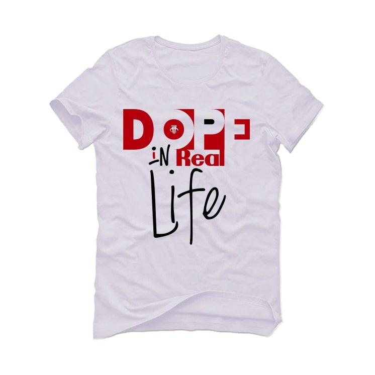 Air Jordan 3 Denim ‘Fire Red’ 2020 White T-Shirt (Dope in real life) - illCurrency Sneaker Matching Apparel