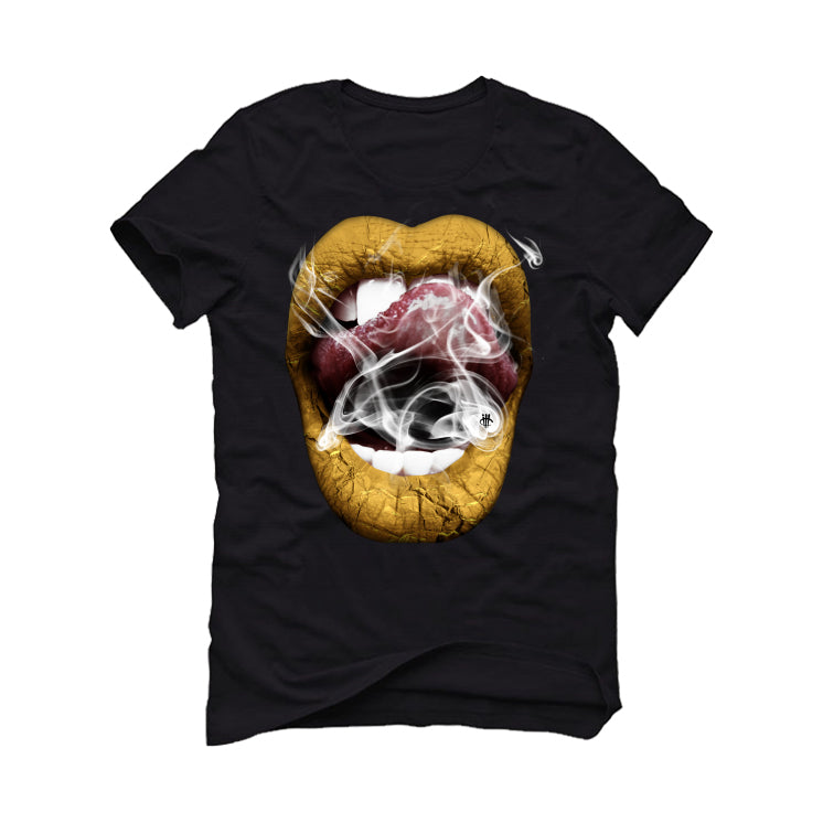 Air Jordan 12 “Black Taxi” Black T-Shirt (Smoke N Lips)