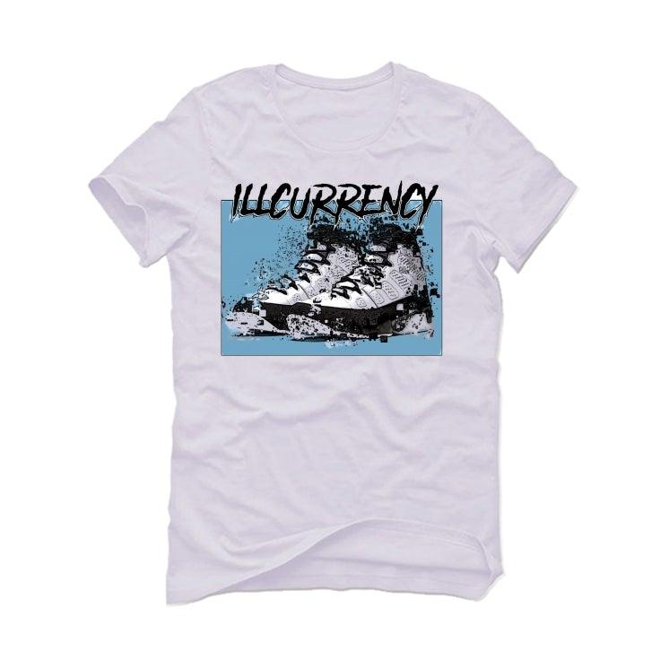 Air Jordan 9 University Blue 2020 White T-Shirt (Shattered Kicks) - illCurrency Sneaker Matching Apparel