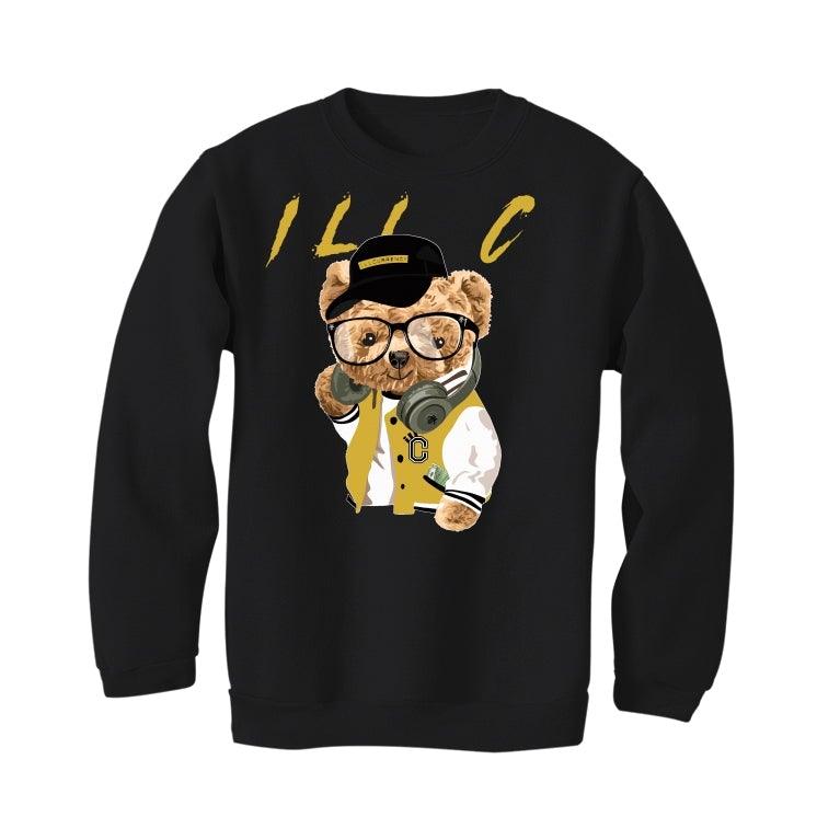 Air Jordan 1 Metallic Gold 2020 Black T-Shirt (ill C Bear) - illCurrency Sneaker Matching Apparel