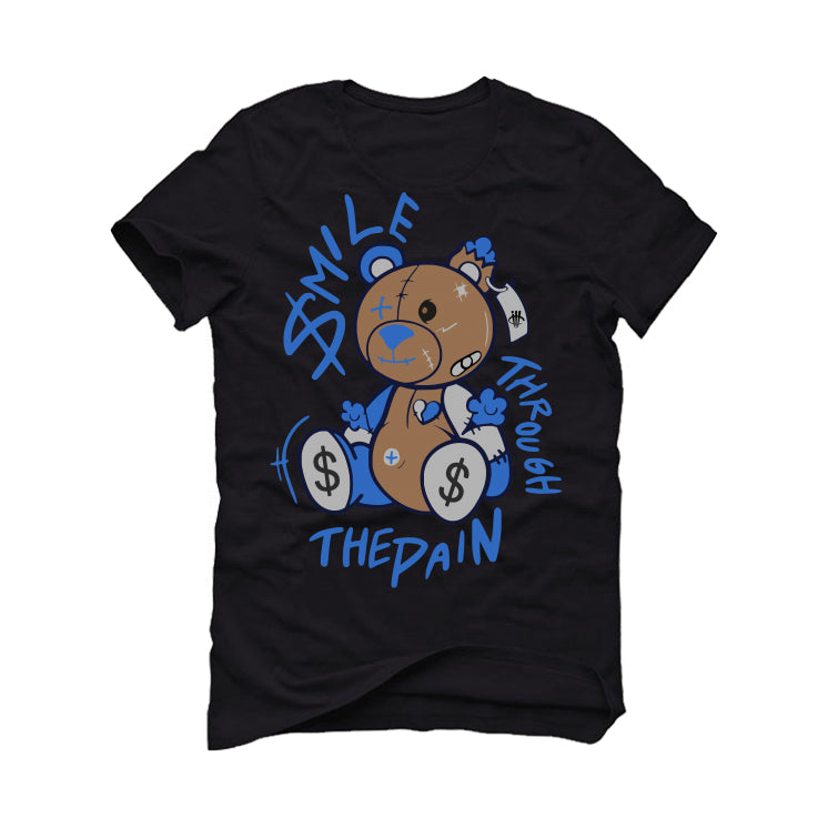 Air Jordan 1 High OG True Blue - Black T-Shirt (SMILE)