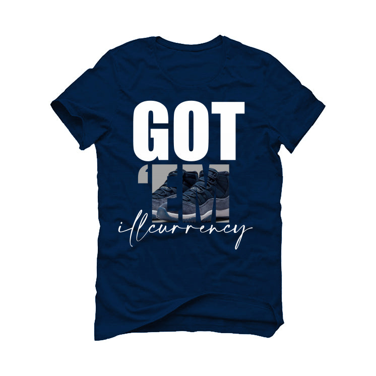 Air Jordan 11 WMNS “Midnight Navy” Navy Blue T-Shirt (Got Em)