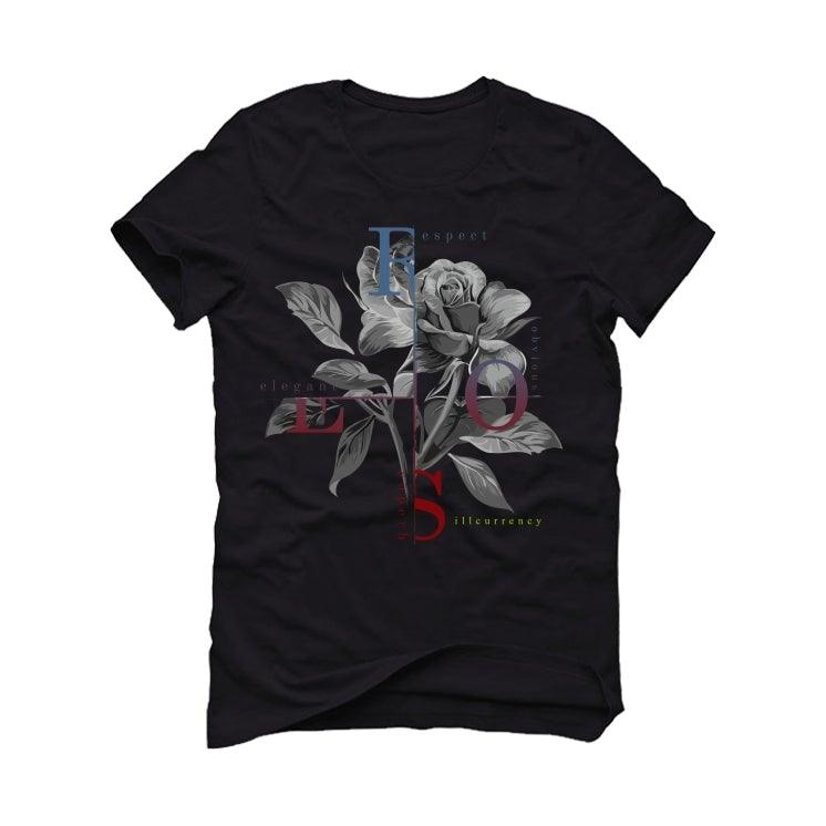 YEEZY BOOST 350 V2 “YECHEIL” Black T-Shirt (Roses) - illCurrency Sneaker Matching Apparel