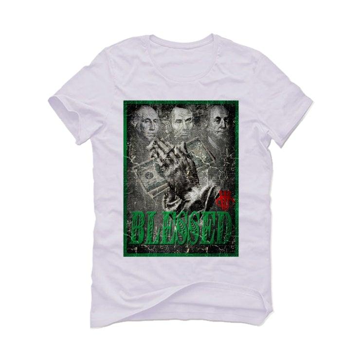 Air Jordan OG HIGH PINE GREEN 2020 White T-Shirt (BLESSED FORTUNE) - illCurrency Sneaker Matching Apparel