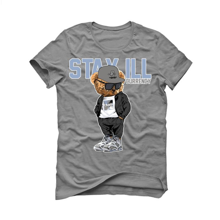Air Jordan 6 “Cool Grey” Grey T-Shirt (Stay ill Bear)