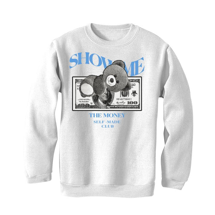 AIR JORDAN 1 HIGH OG “UNIVERSITY BLUE”| ILLCURRENCY White T-Shirt (SHOW ME)