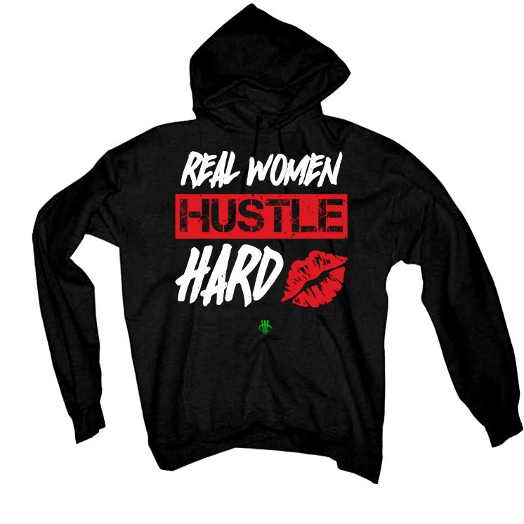 Jordan 13 Playoffs - Black T-Shirt (REAL WOMAN HUSTLE)