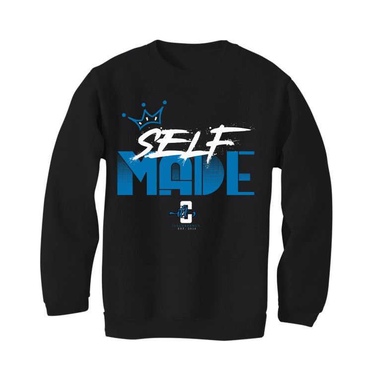 Air Jordan 1 “Dark Marina Blue” Black T-Shirt (Self Made)