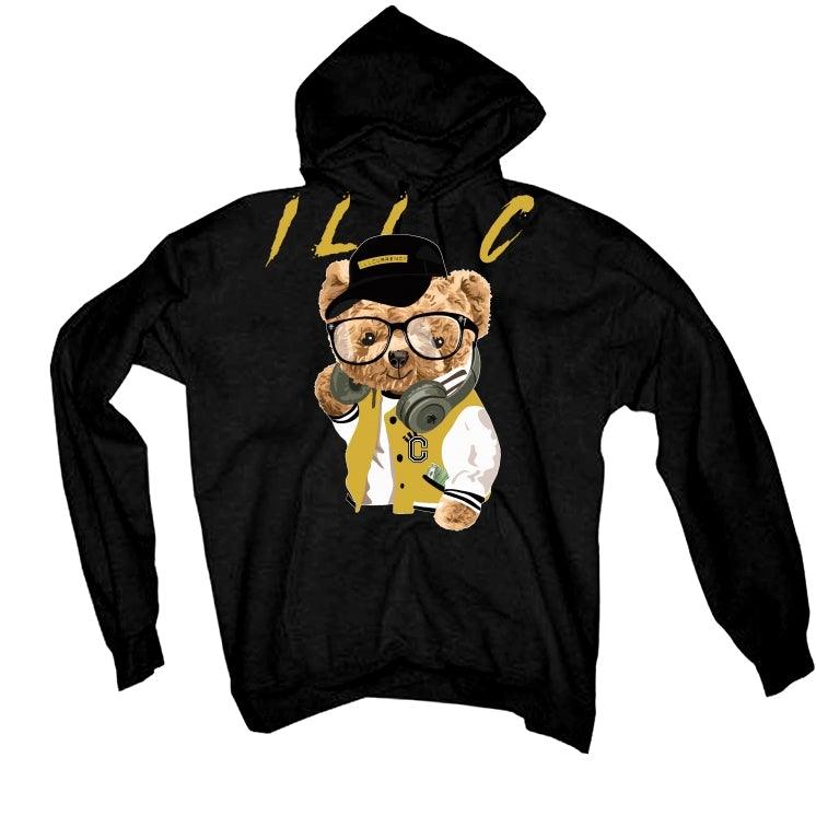 Air Jordan 1 Metallic Gold 2020 Black T-Shirt (ill C Bear) - illCurrency Sneaker Matching Apparel