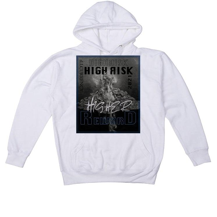 Air Jordan 3 “Racer Blue” 2021 White T-Shirt (High Risk Higher Reward) - illCurrency Sneaker Matching Apparel