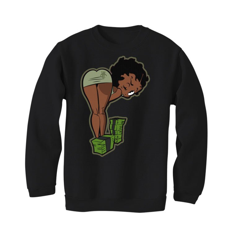 Air Jordan 4 Seafoam aka “Oil Green” - Black T-Shirt (BOO)