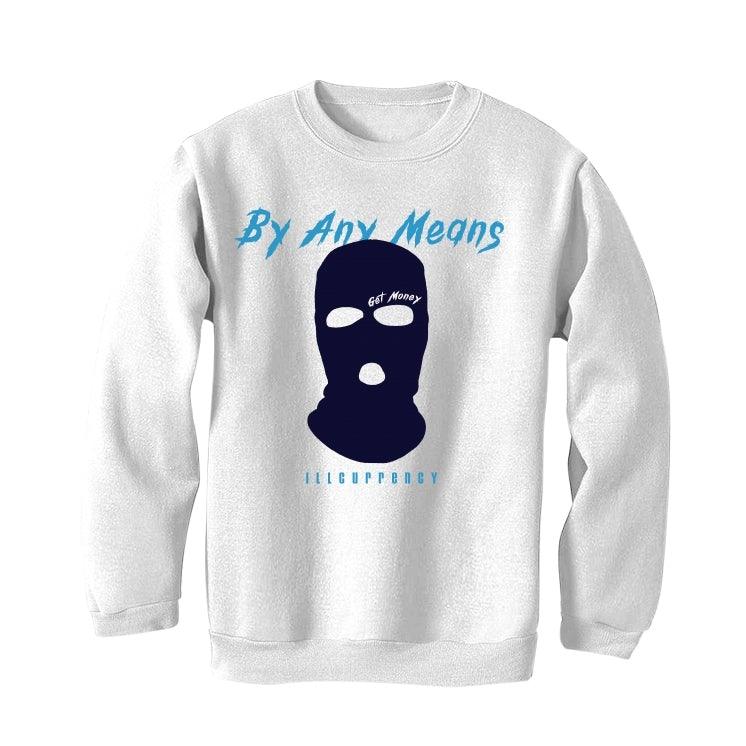 Air Jordan 12 "indigo Stone Blue" White T-Shirt (By any means) - illCurrency Sneaker Matching Apparel