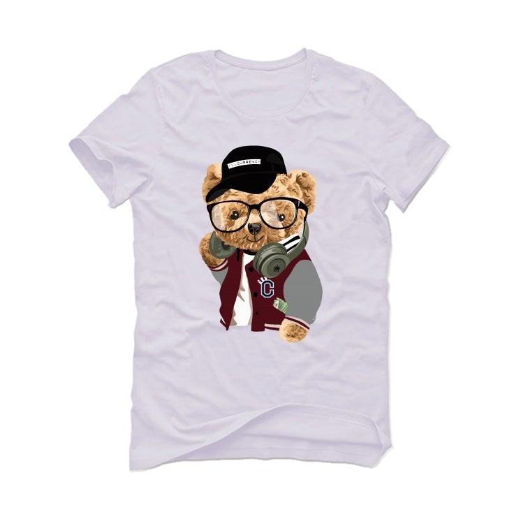 Air Jordan 8 WMNS Burgundy White T-Shirt (ill C bear) - illCurrency Sneaker Matching Apparel
