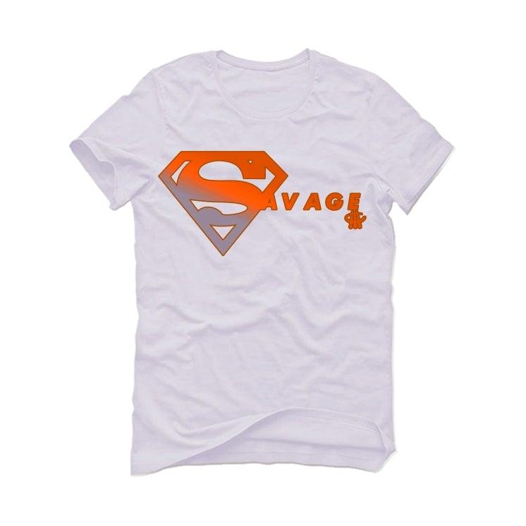 AIR JORDAN 4 (METALLIC PACK) ORANGE 2020 White T-Shirt (SUPER SAVAGE) - illCurrency Sneaker Matching Apparel