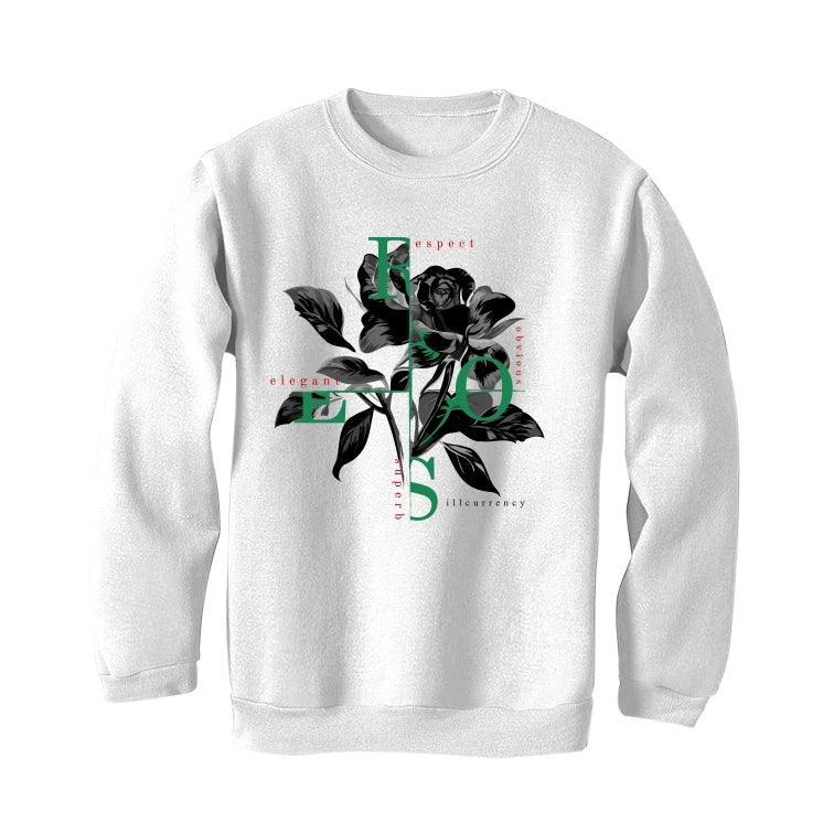 Air Jordan 1 Retro High OG 'Lucky 2020 White T-Shirt (Roses) - illCurrency Sneaker Matching Apparel