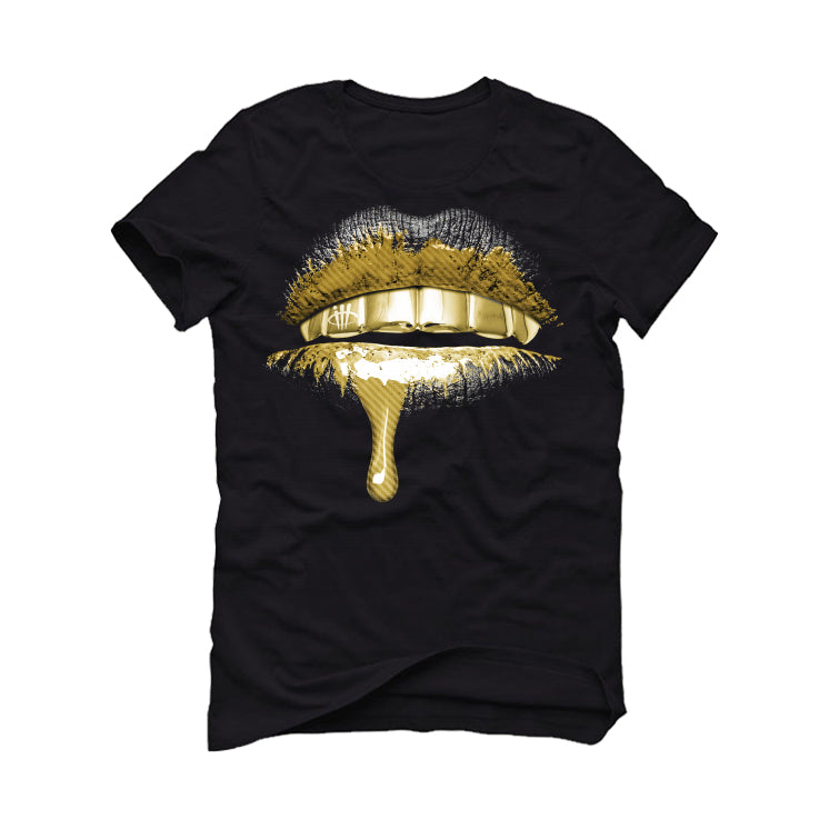 Air Jordan 12 “Black Taxi” Black T-Shirt (Lips)
