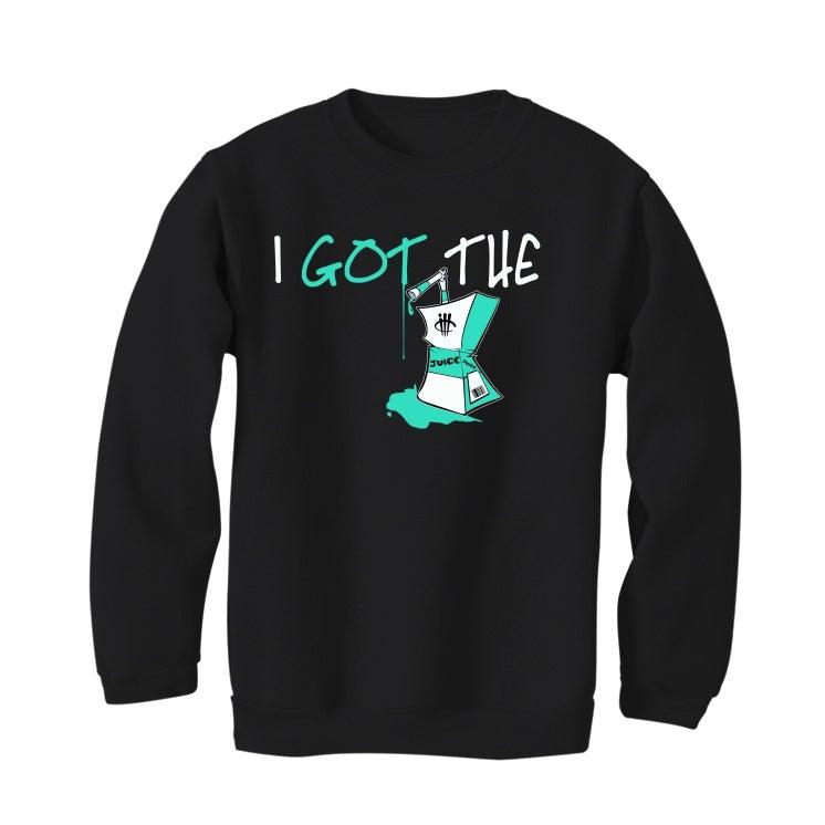 Air Jordan 13 “Island Green” Black T-Shirt (I got the juice) - illCurrency Sneaker Matching Apparel