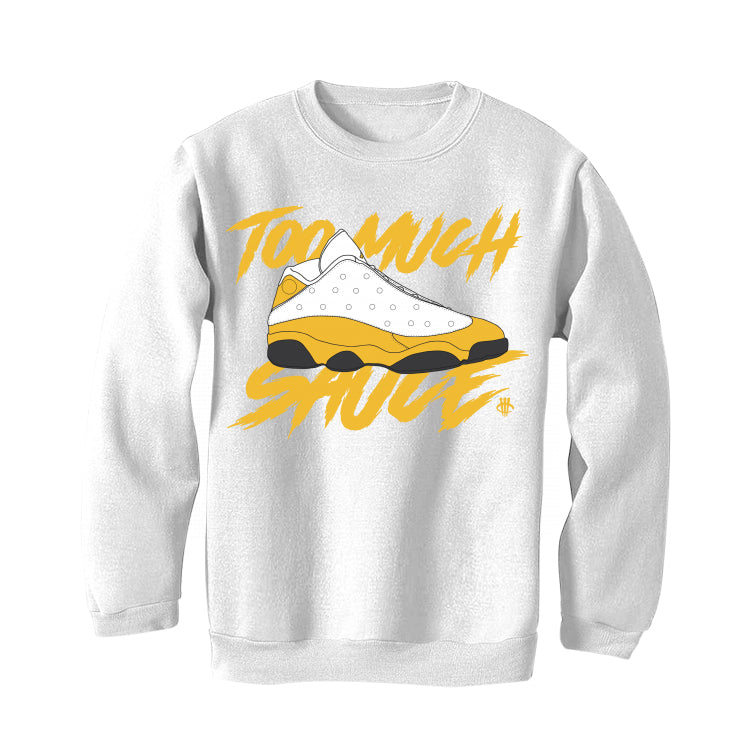The Air Jordan 13 “Del Sol” White T-Shirt (too much sauce)