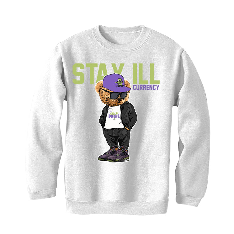 Air Jordan 4 “Canyon Purple” White T-Shirt (Stay ill Bear)