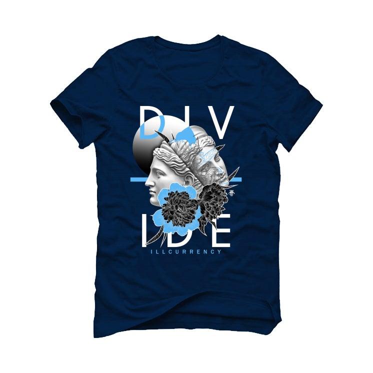 Air Jordan 13 “Obsidian” 2021 Navy Blue T-Shirt (Divide) - illCurrency Sneaker Matching Apparel