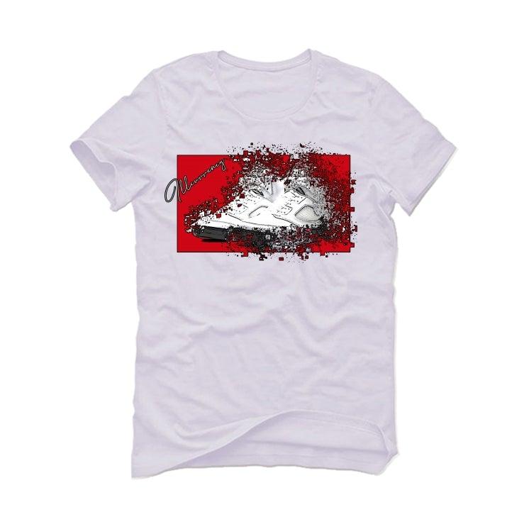 Air Jordan 5 OG Fire Red Silver Tongue 2020 White T-Shirt (Shattered kicks) - illCurrency Sneaker Matching Apparel