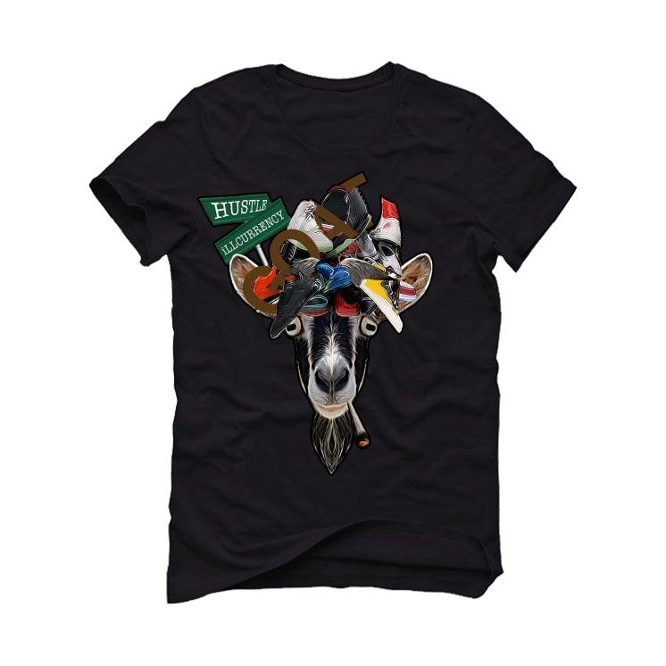 Air Jordan 1 High "Black Mocha" 2020 Black T-Shirt (goat status) - illCurrency Sneaker Matching Apparel