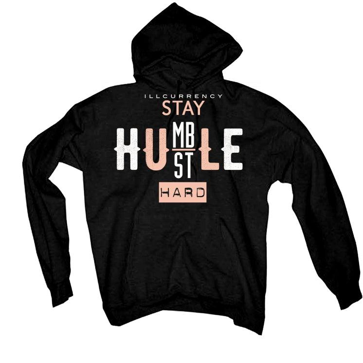 Air Jordan 1 mid arctic orange Black T-Shirt (Stay Humble Hustle Hard) - illCurrency Sneaker Matching Apparel