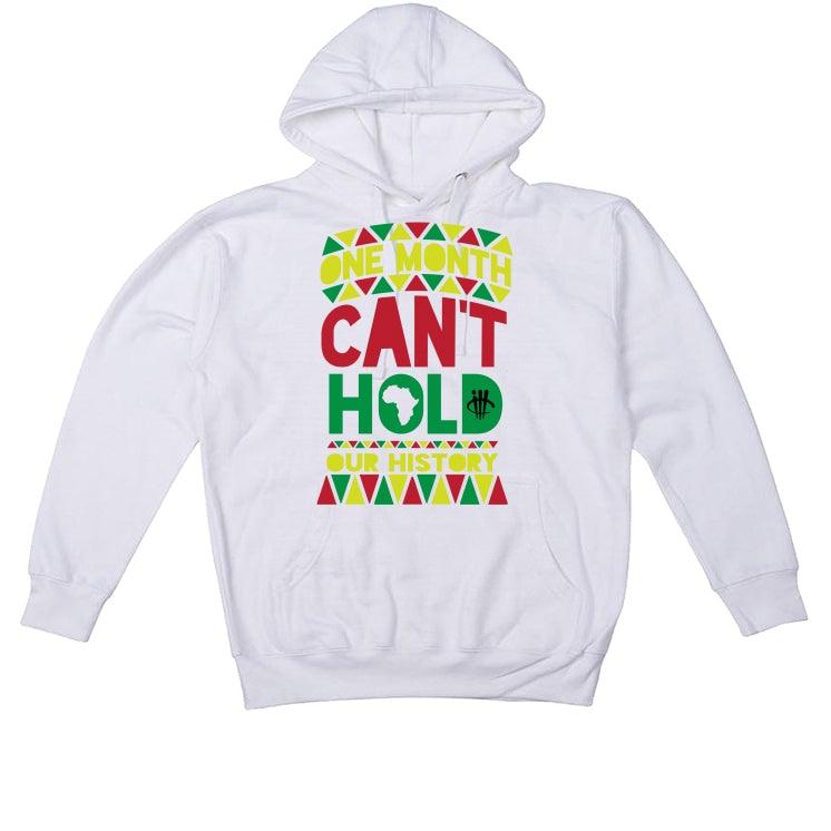 BLACK HISTORY MONTH White T-Shirt (ONE MONTH) - illCurrency Sneaker Matching Apparel