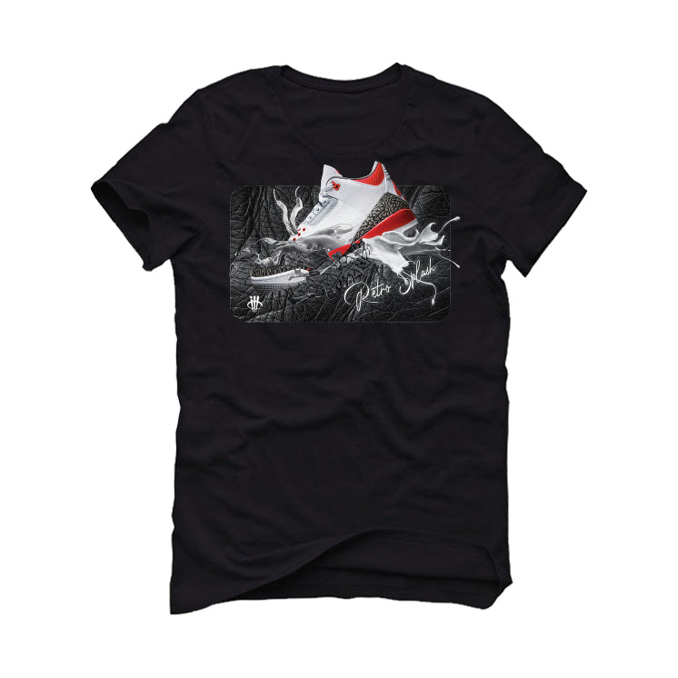 Air Jordan 3 “Fire Red” OG Black T-Shirt (SPLASH SNK)