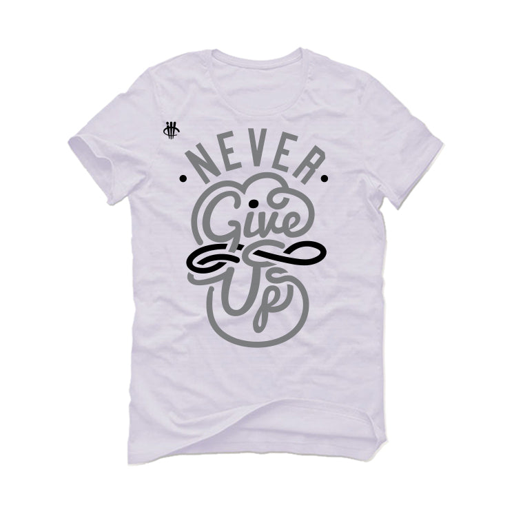 Air Jordan 12 “Stealth” White T-Shirt (Never give up)