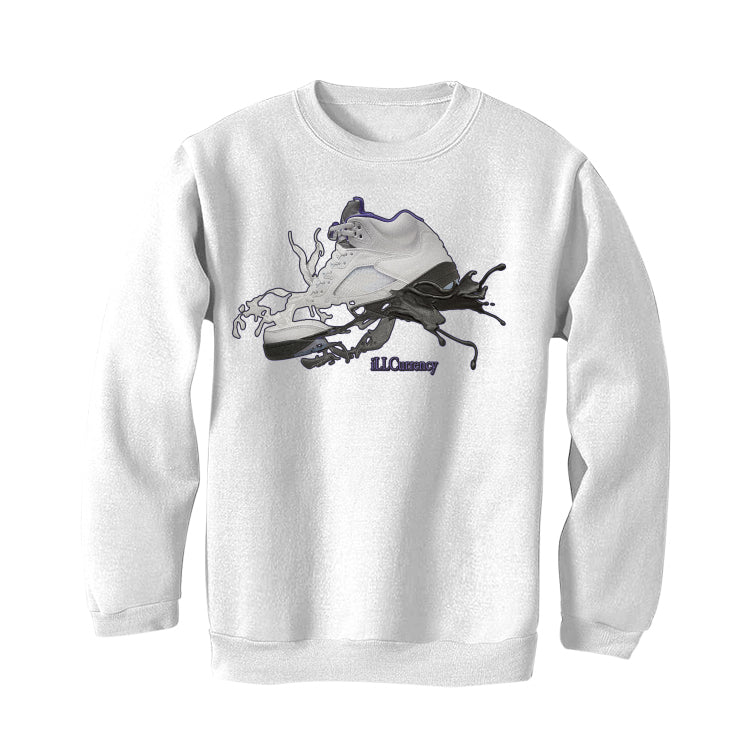 Air Jordan 5 “Concord” White T-Shirt (SPLASH SHOE)
